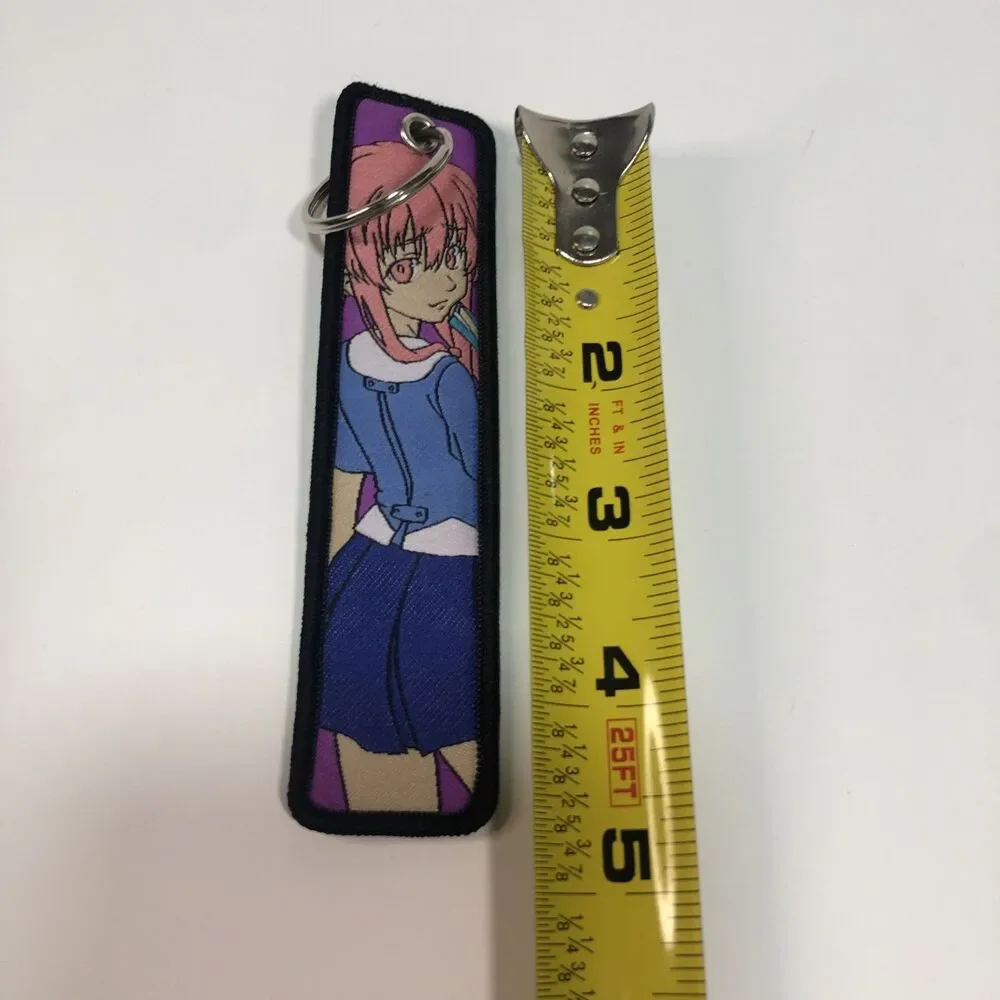 Embroidered Keychain Of Yuno Gasai from the series Future Diary